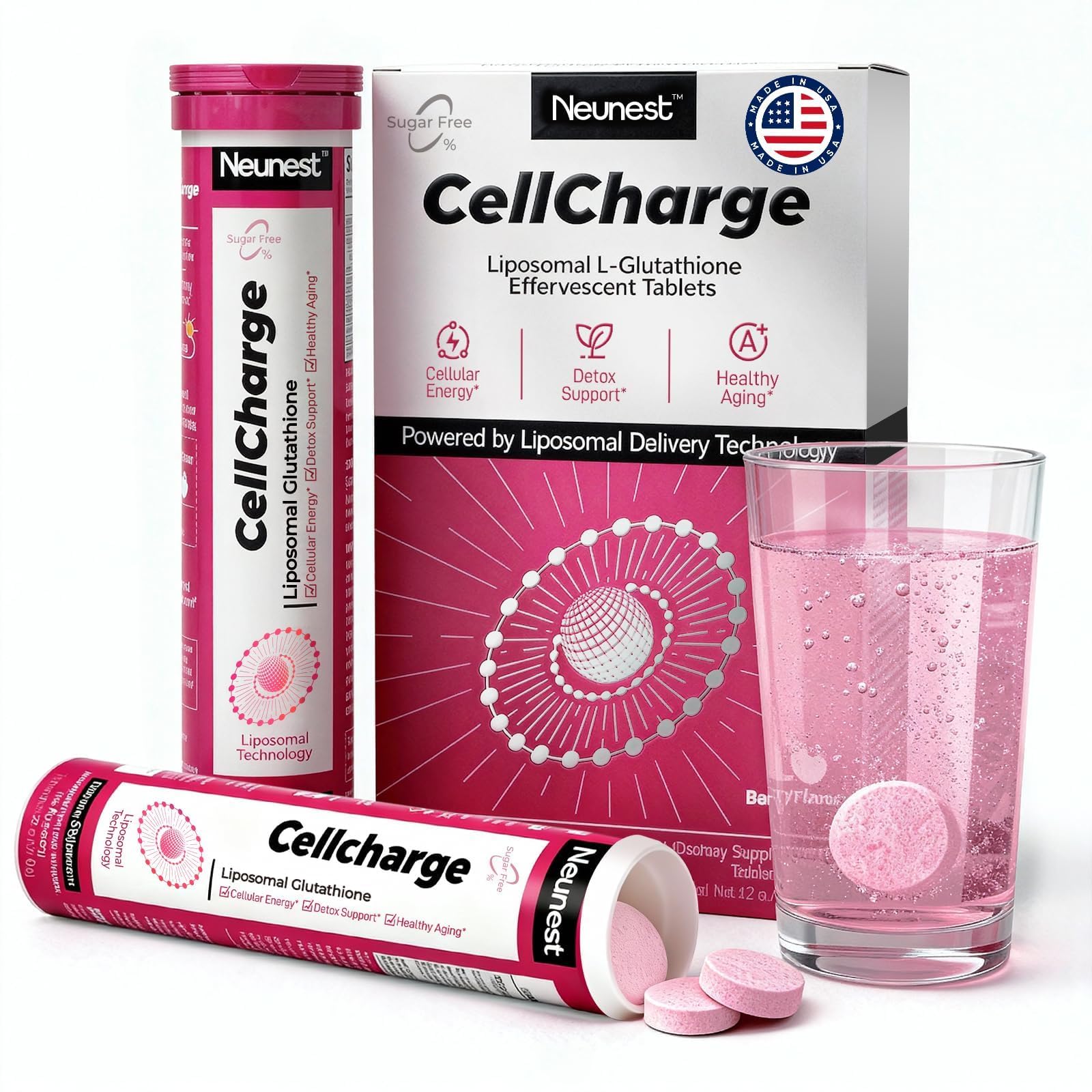 Hydration Effervescent Tablet for L-Glutathione - Skin Brightening & Detox