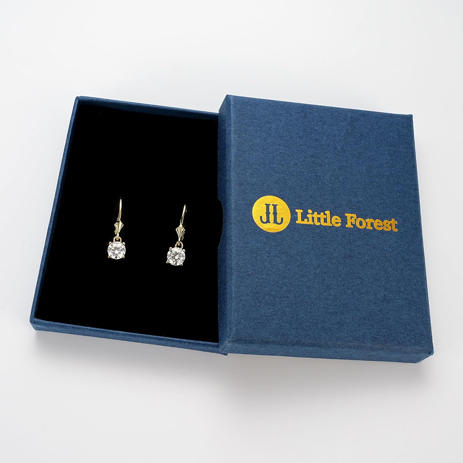 Moissanite Earrings for Women, Sterling Silver Dangle Earrings D Color Brilliant Round Cut Earring Moissanite Leverback Drop Earrings - Image 6