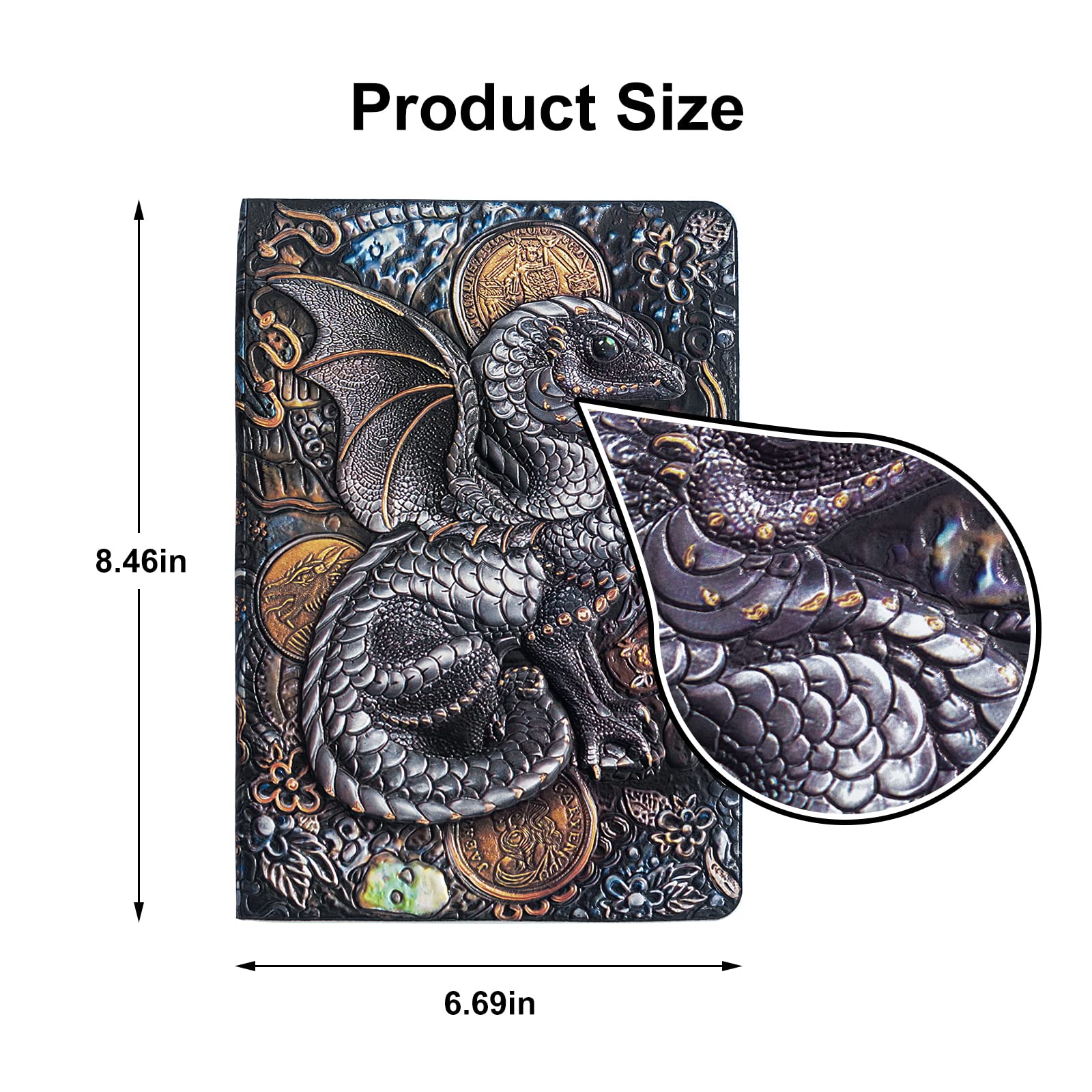 QXMGCBOK Lampada da libro Colori chiari multipli Lampada a drago goffrata Luce notturna a LED Compleanni e regali di Natale per donne, uomini e bambini (Lampada libro Bluetooth, Luce a 4 colori)