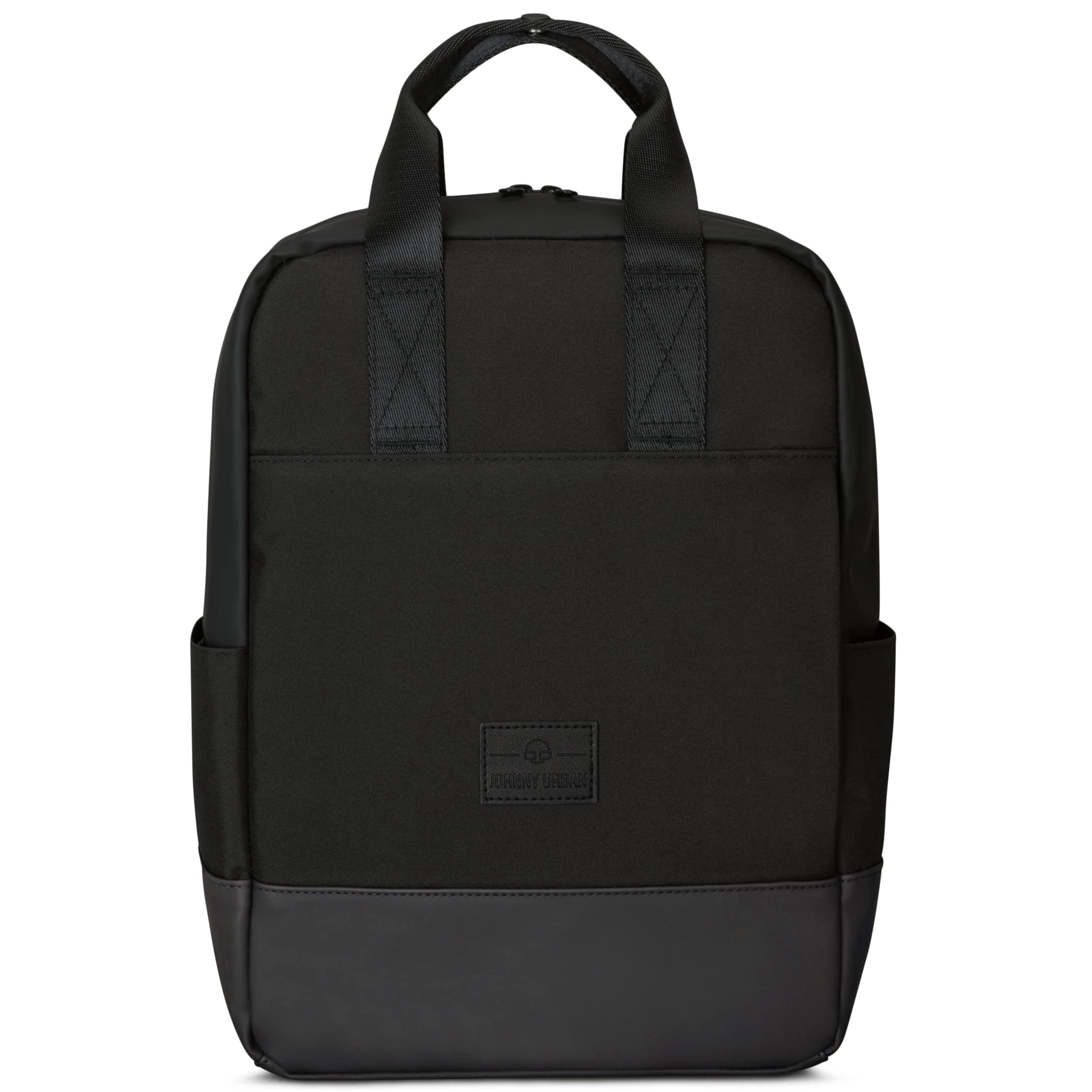 Johnny Urban Rucksack Damen Herren Schwarz - Jona Medium - Sportlicher Laptop Tagesrucksack für Uni City Schule Sport- Cityrucksack Tasche mit Laptopfach - Wasserabweisend