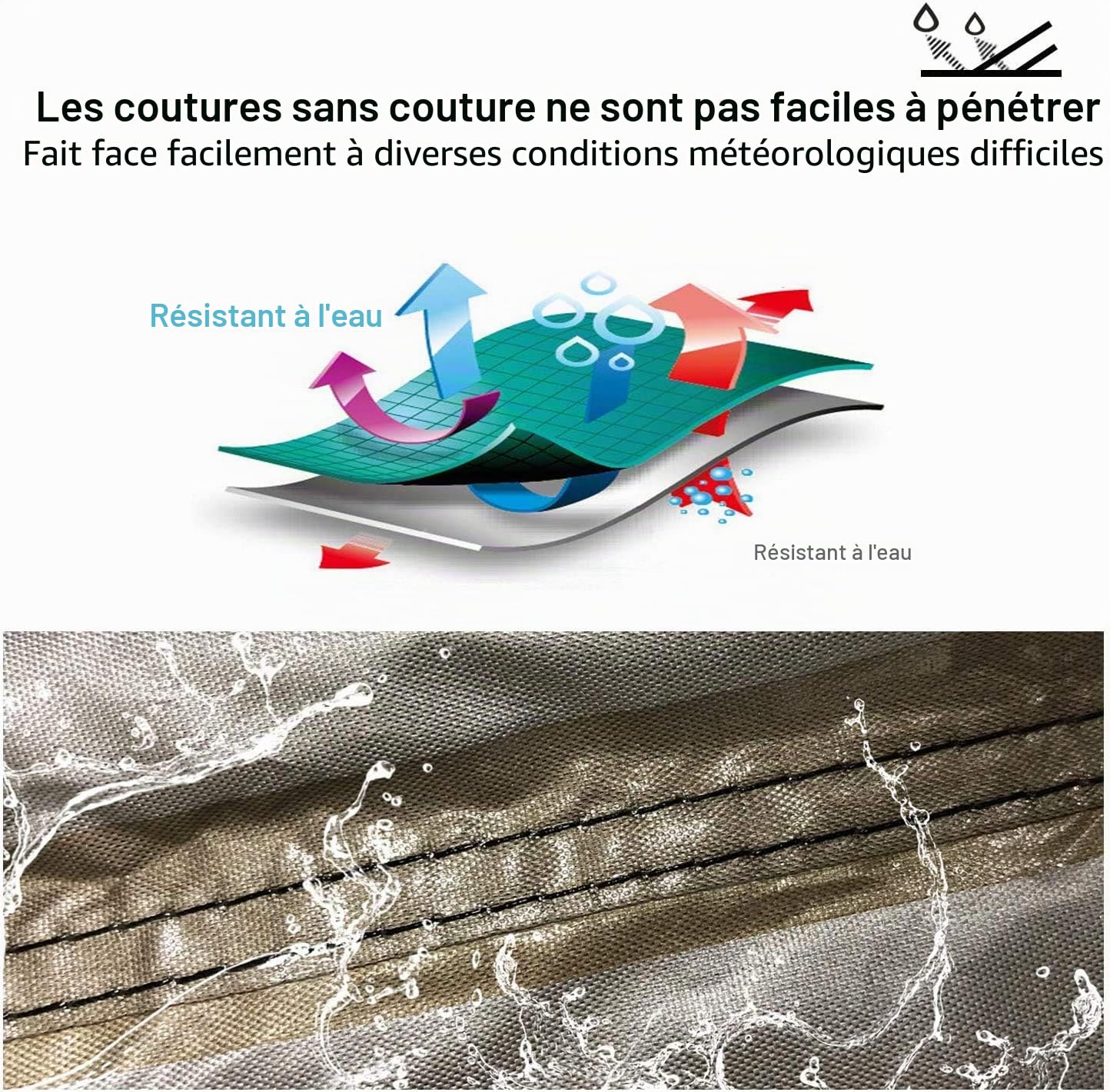WinPower Housse Moto Couverture Imperméable Résistant au Vent Anti poussière Pluie UV Intérieur Plein air Protection avec Trous Serrure Sac Rangement Supplémentaire 295 x 110 x 140cm