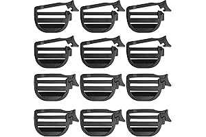 LUORNG 12PCS Wire-Free Backpack Buckles 1" ID Eyelet Replacement Buckle