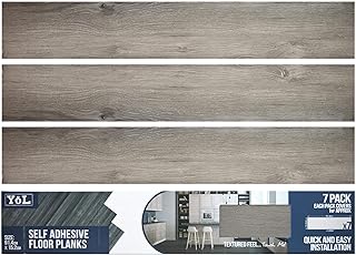 Floor Planks Tiles Self Adhesive Dark Grey Wo...,