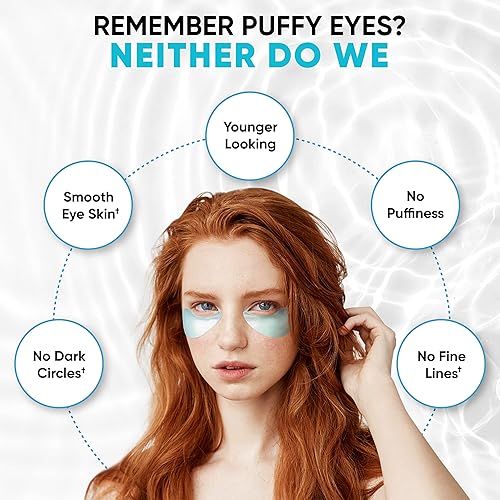 Miniatura 2 de Máscara debajo de los ojos para ojos hinchados, ojeras, bolsas de ojos, hinchazón, arrugas - Parches hidratantes debajo de los ojos con colágeno,