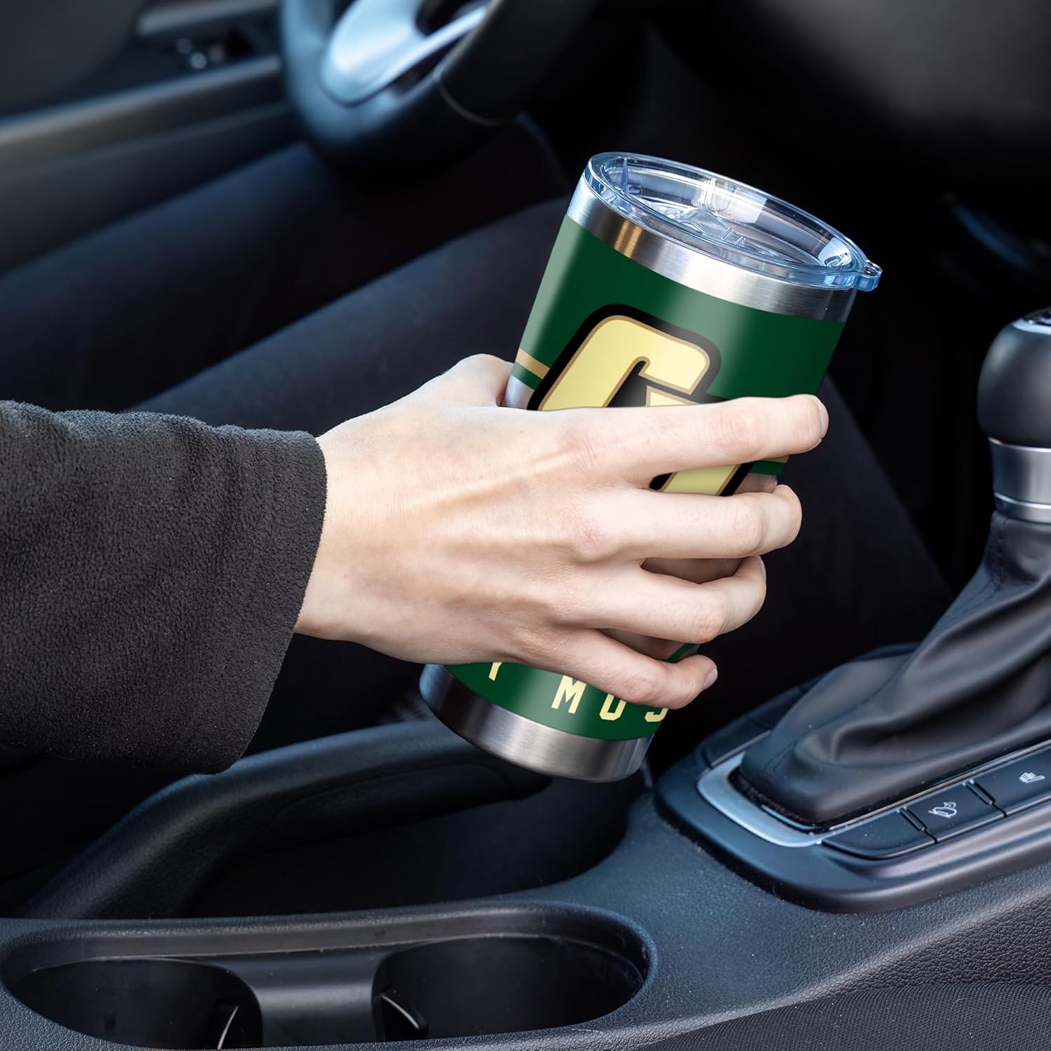 Rico Industries NCAA Cal Poly Mustangs Standard 20oz Stainless Steel Tumbler with Lid - Great For Coffee, Tea, Water or Cocktails - Image 3