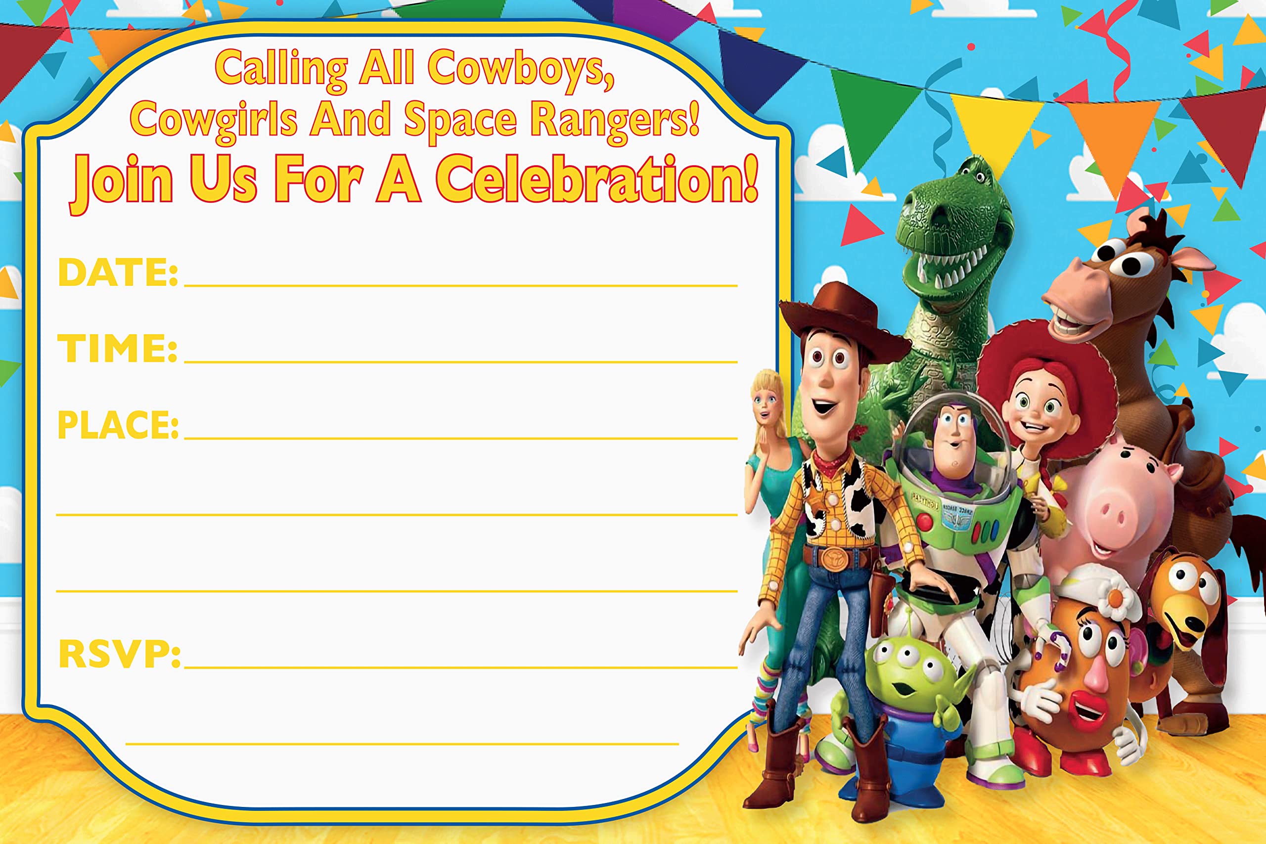 Toy Story Invitation Toy Story Birthday Party Invitation Toy Story 