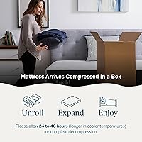 Vista 7 de Lucid 14 Inch Memory Foam Mattress - Medium Plush Feel - Infused with Refreshing Bamboo Charcoal and Cooling Gel - Bed in a Box - Temperature