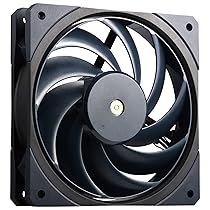 Ventola per case Cooler Master Mobius 120 OC – Design lama ad anello (PWM), ammortizzatori antivibranti, cuscinetti a sfera, mozzo motore metallo (max. 88,1CFM, 4,75 mmH2O, 39,3dBA) – Blu scuro e nero