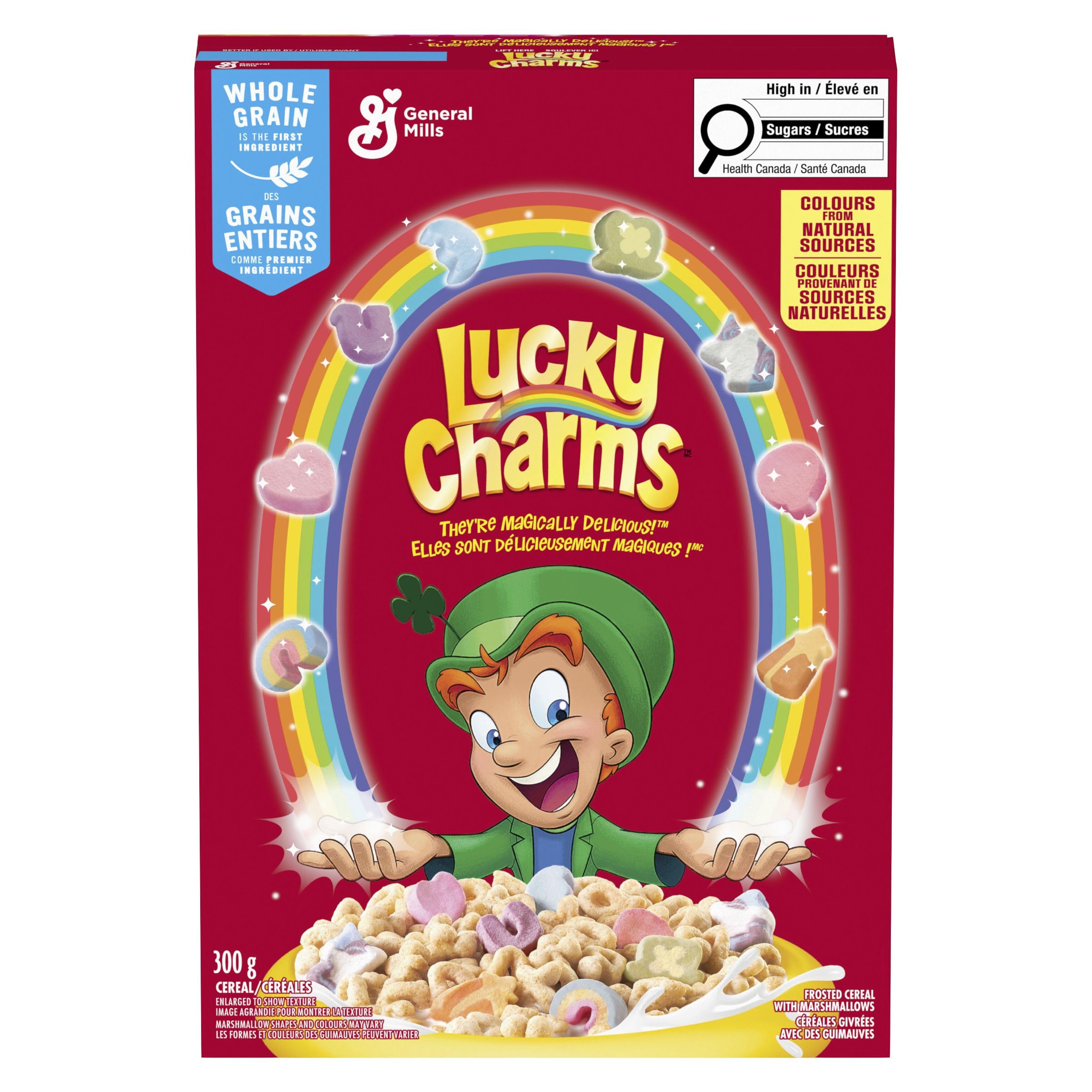 General Mills Lucky Charms 300g x 2 Boxes (600g total)