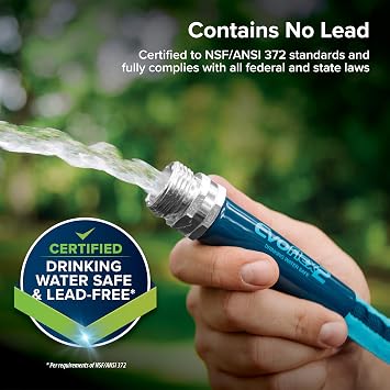 Camco EvoFlex2 25-ft Drinking Water Hose - RV Drinking Water Hose Reinforced with Fabric & Ultra Lightweight - Contains No Lead, No BPA & No Phthalate - Abrasion Resistant (22577)