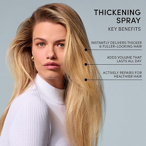 Miniatura 4 de OUAI Spray para engrosar el cabello, espesante y voluminizador para un cabello más grueso y de aspecto más completo al instante, protege, fortalece