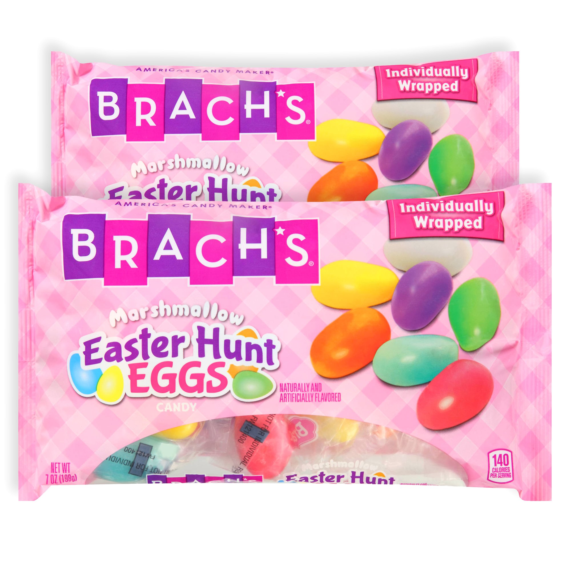 Brachs Marshmallow Candy | Easter Egg Hunt Candy & Easter Basket Stuffers | Individually Wrapped Spring Treat Gift | Pack of 2