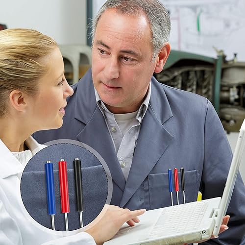 Miniatura 6 de Chumia 12 destornilladores de bolsillo magnéticos con una sola hoja de cabeza plana mini tapas y clips, destornillador de bolsillo pequeño para