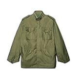 mens Tall Size M-65 Thigh Length Zip Field Coat With Pockets