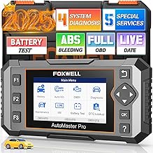 2026 FOXWELL NT614 Elite OBD2 Scanner with 5 Resets ABS Bleeding, SAS Calibration, Oil, EPB, Throttle, Upgrade of NT604 Code Reader Scan Tools, ABS SRS Engine Transmission Battery Test Car Scanner