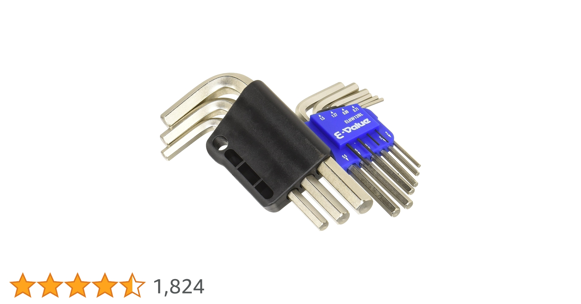 Amazon | イーバリュー(E-Value) 六角棒レンチセット ミリ 0.71