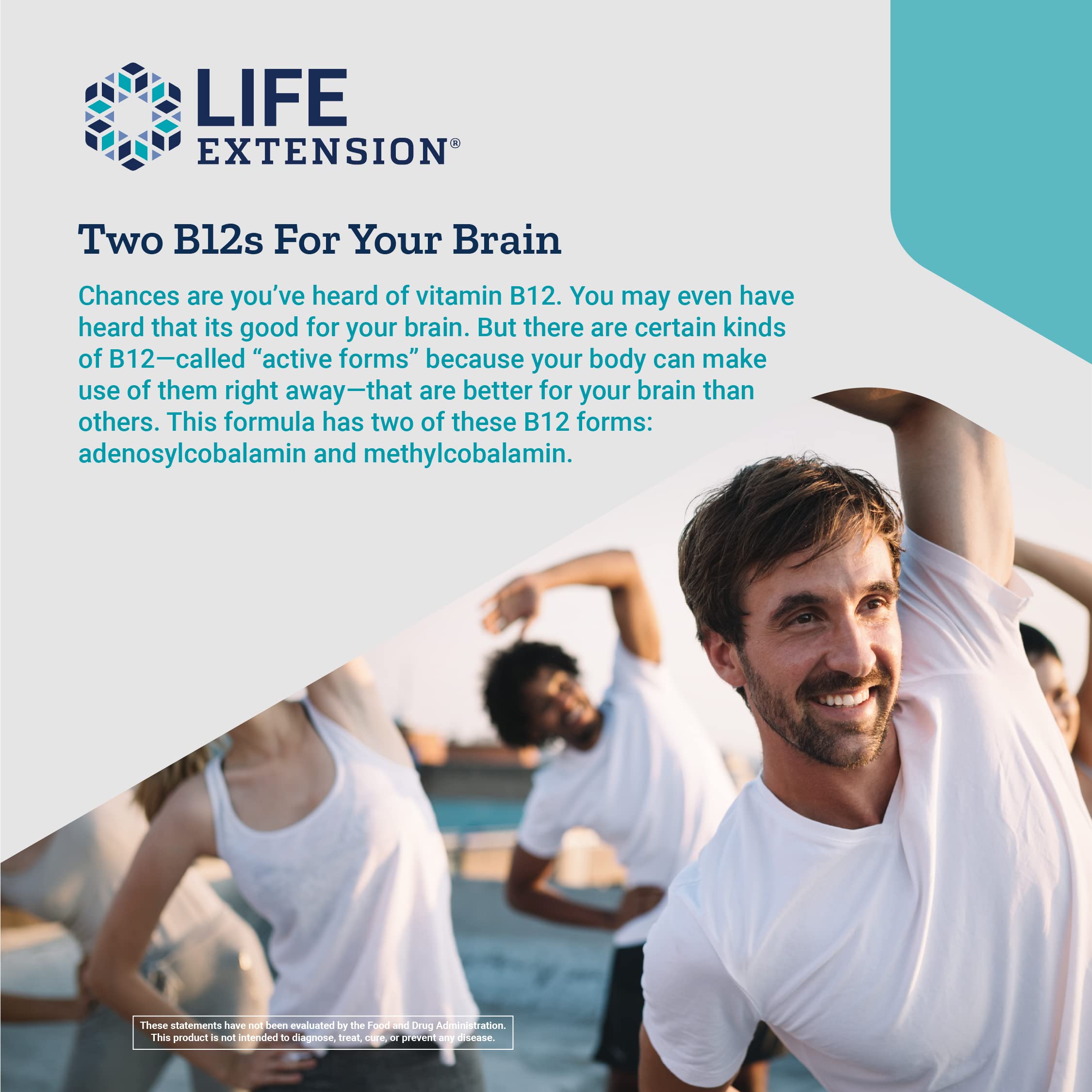 Buy Life Extension B12 Elite - 1000mcg Vitamin B12 Supplement for ...