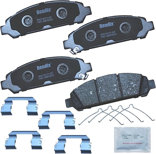 Vista 102 de Bendix Priority1 CFC1035 Pastillas de freno delanteras de cerámica para modelos seleccionados Chevrolet Aveo, Aveo5, Optra, Spark, Spark EV, Pontiac