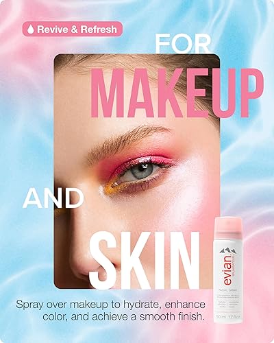 Miniatura 13 de BRUMISATEUR Evian Facial Spray - Hydrating Mineral Water Mist for Face & Skin - Refreshes Makeup, Sets, & Tones - Daily Skincare Essential for