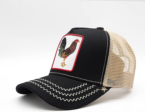 Miniatura 3 de GOLD STAR HAT - Gorra de camionero Rooster NegroBeige talla única