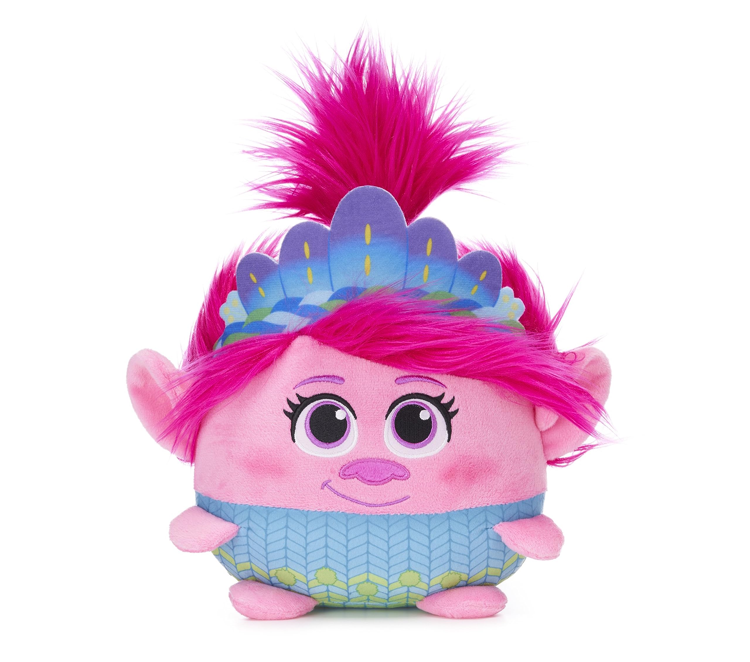Trolls 3 Band Together 10” (25cm) Squashy Podgie Queen Poppy Troll Plush Soft Toy