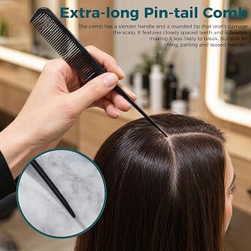 4pcs Mens Hair Brush Set Natural Boar Bristle Massage Tips Brushes
