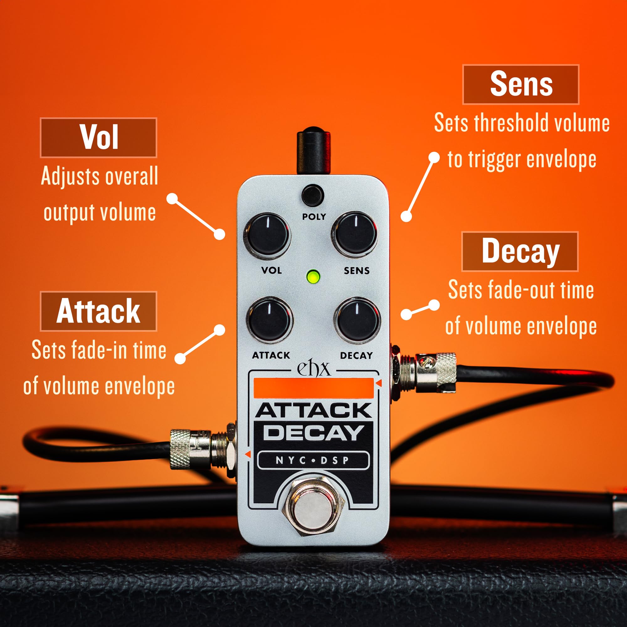 ATTACK DECAY エレハモ　ジャズソウル ギターエフェクター Electro-Harmonix Attack Decay - Electro-harmonix - Kostki