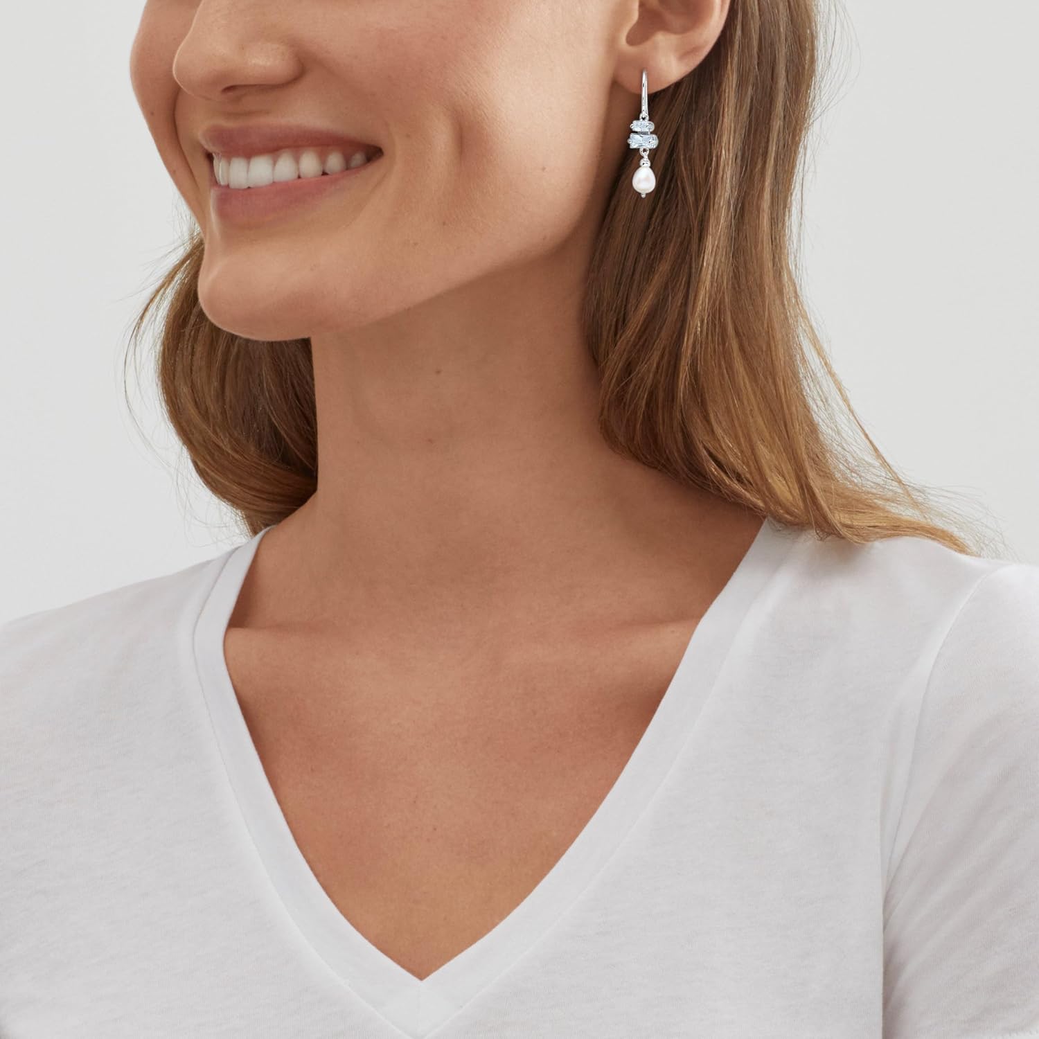 Silpada 'Every Moment' Sterling Silver Mixed Stones Drop Earrings