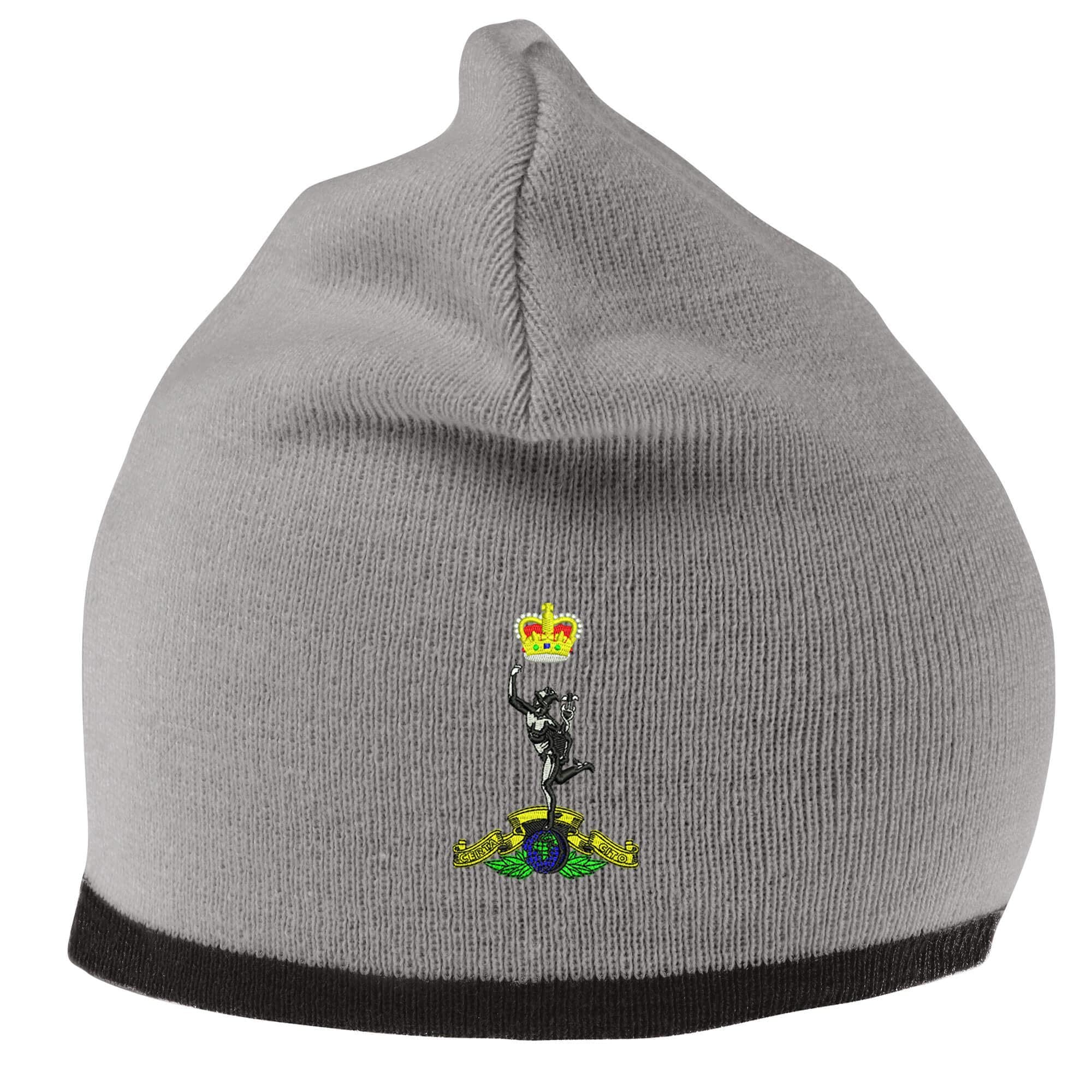 The Military Store Unisex Grey/Black Royal Signals Beanie Hat