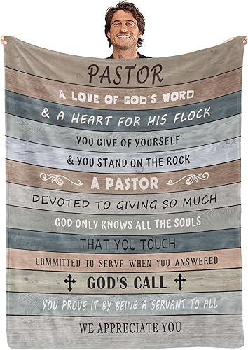 Regalos de agradecimiento para pastor, regalos para manta de pastor de 60 x 50 pulgadas, regalos para pastor para hombres, regalos de pastor disponible en Yaxa Colombia