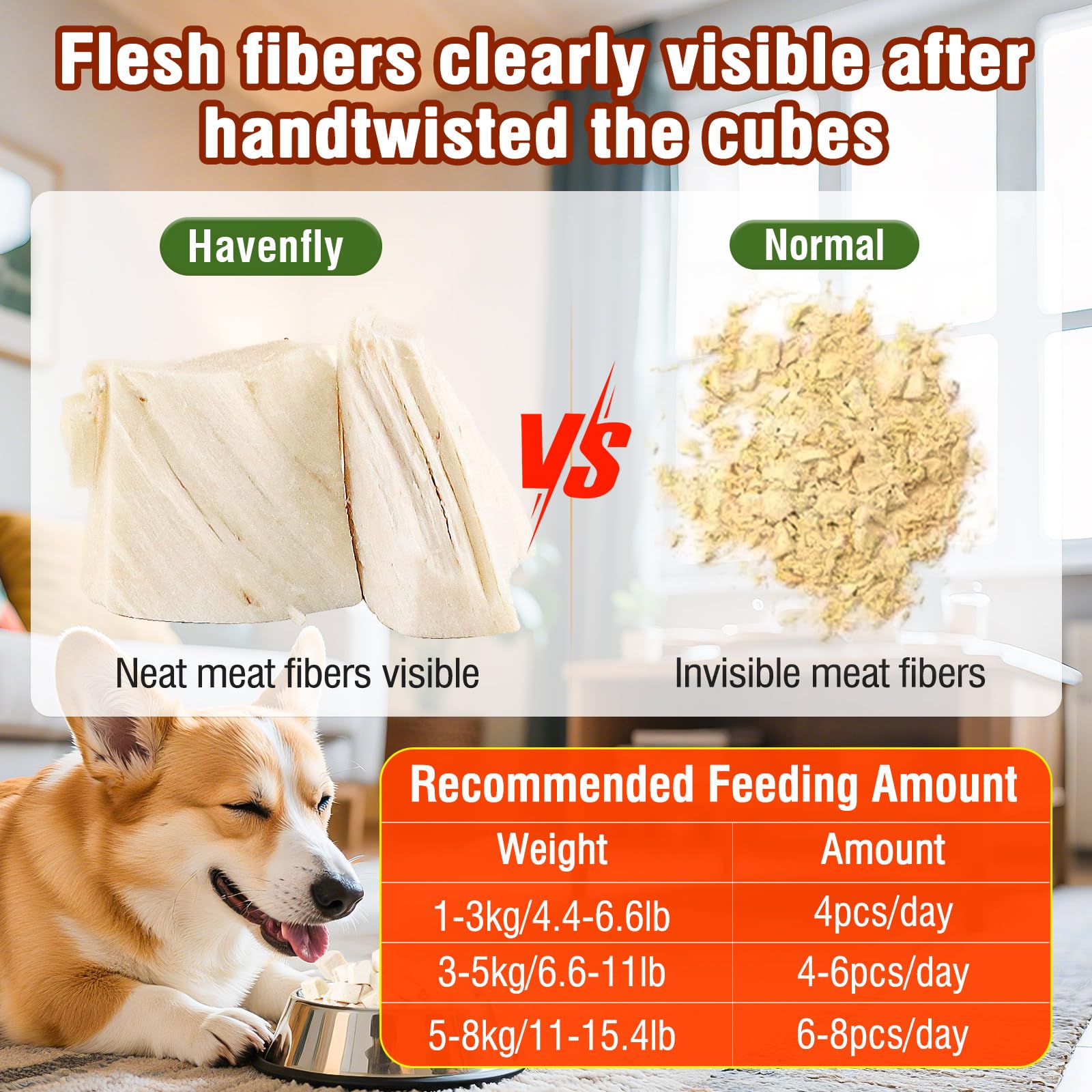 Snack Liofilizado de Pollo para Gato de Interior, Crujientes Snack para Gatos Perros, Golosinas para Gatos Icas en Proteínas
