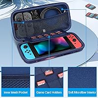 Vista 18 de Fintie Carrying Case for Nintendo Switch OLED Model 7.0"/Switch 6.2", Portable Traveler Protective Cover Storage Bag with 10 Game Card Slots & Inner
