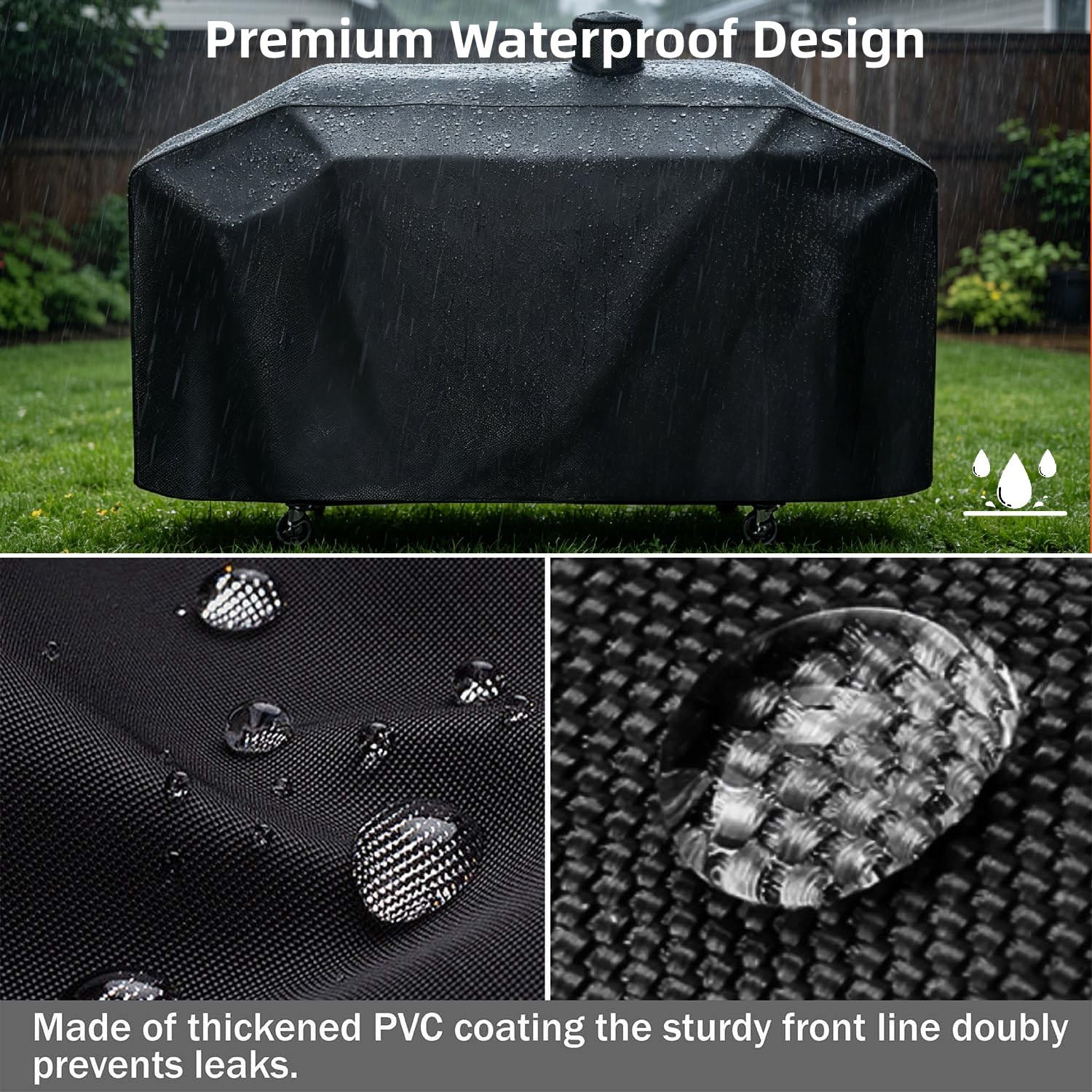 Pit Boss wasserdichte Grillabdeckung, passend für Pellet-, Memphis-, Smokehollow- und GC7000-Grills, Pellet-Grillabdeckung für Campingköche