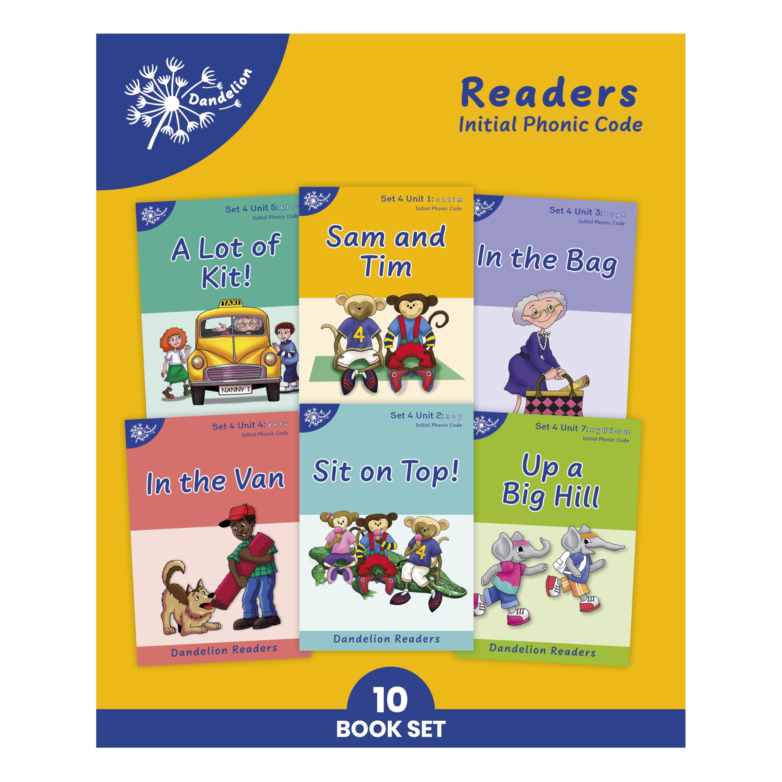 Phonic Books Dandelion Readers Set 4 Uni