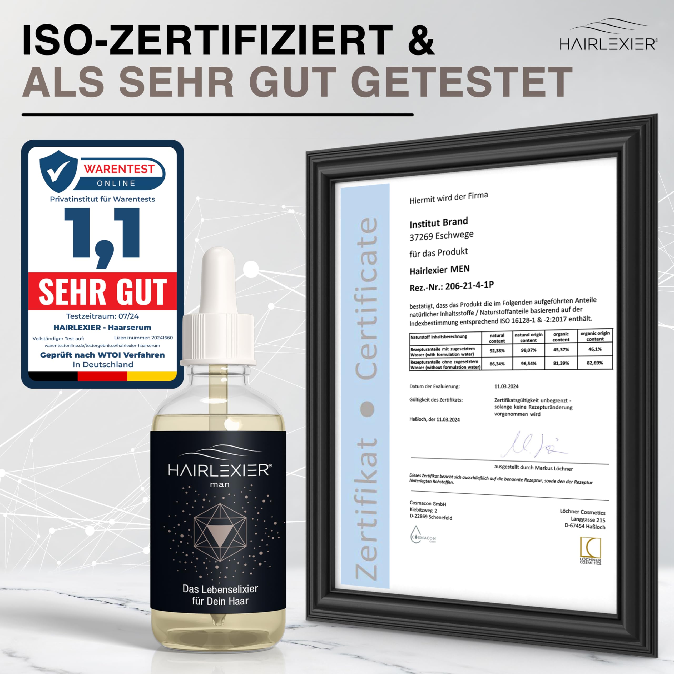 Remedio para el crecimiento del cabello masculino: suero natural para el cabello contra la pérdida difusa, aceite de romero para el cabello, aceite capilar con aceite de ricino, aceite de
