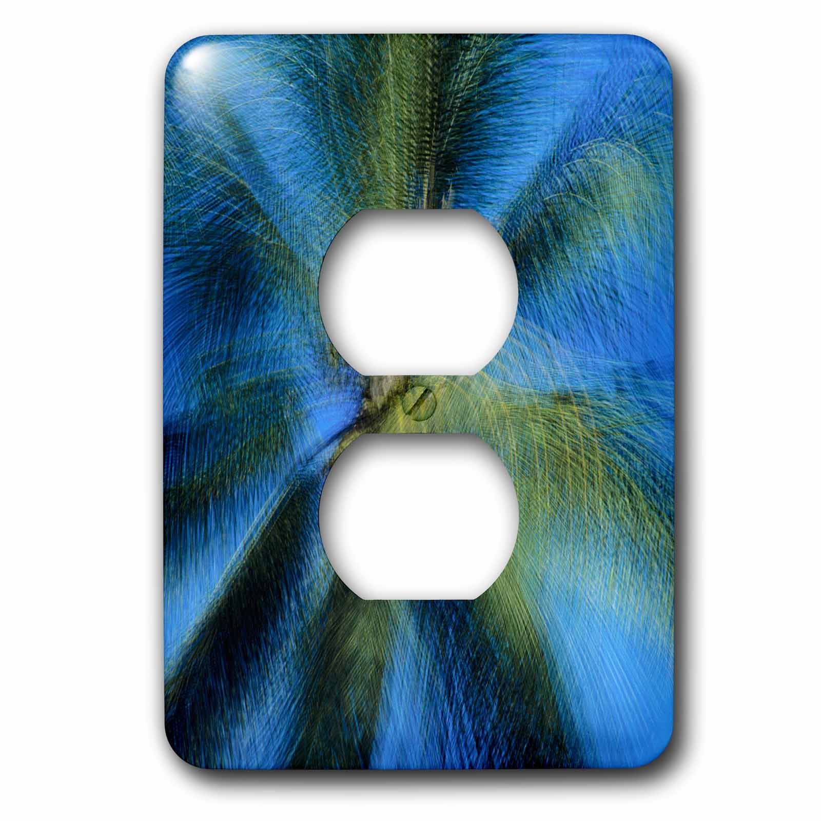 Couvercle de prise USA Hawaii palmier multicolore 3dRose lsp_230626_6 pour déco murale