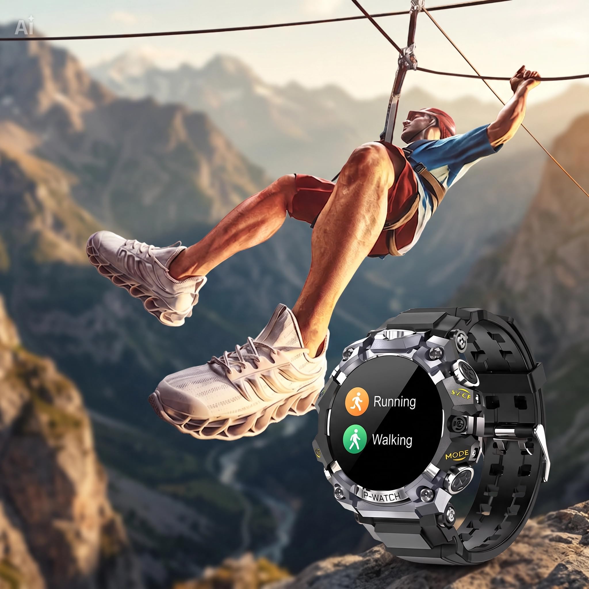 Smartwatch 4G Android indipendente T-Rex Q668 Pro con GPS e Videochiamate Display AMOLED 1.95" 4GB+32GB, Doppia Fotocamera 8MP, Frequenza Cardiaca, Pressione, Sonno, SpO2 – Supporta SIM