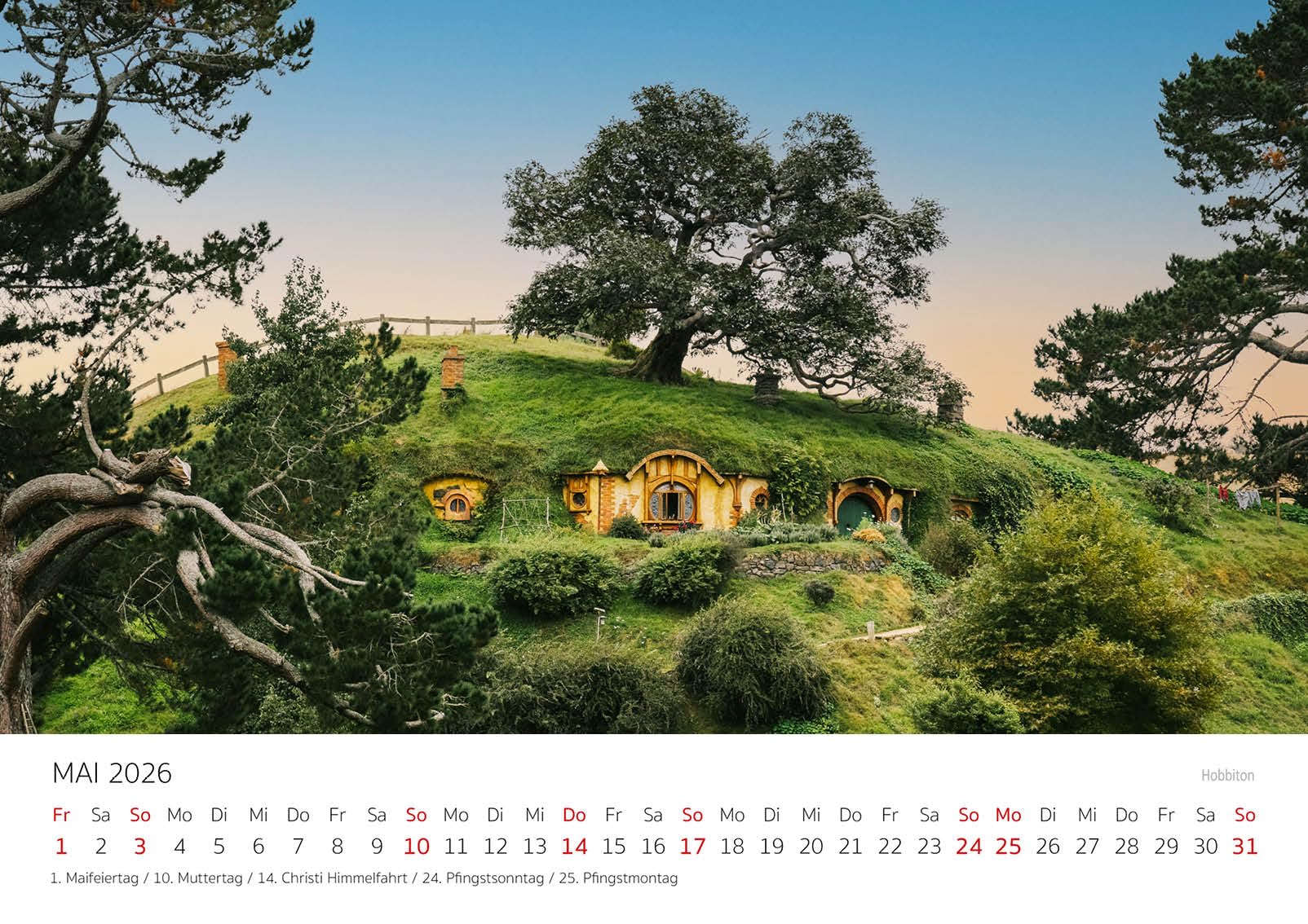 Edition Seidel Premium Kalender Neuseeland 2026 Format DIN A3 Wandkalender New Zealand Berge Mount Cook Natur Nationalpark Insel Meer Stefan Becker