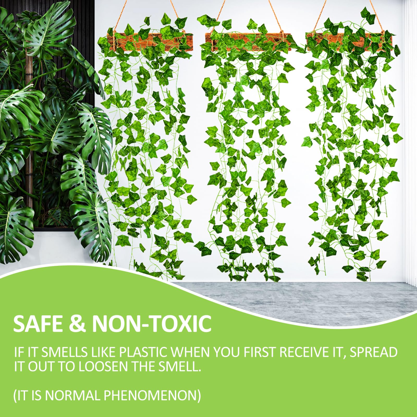 Amazon.de: VFANDV Efeu Knstlich Girlande Deko Vorhang, 12 Stck  Efeugirlande Knstlich, Efeu Girlande Kunstpflanze, Fake Plants Room Decor  fr Terrasse, Hochzeit Party, Weihnachten, Halloween Dekoration