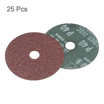 Amazon | 25 パック No. 40 金属研削用酸化アルミニウム樹脂繊維