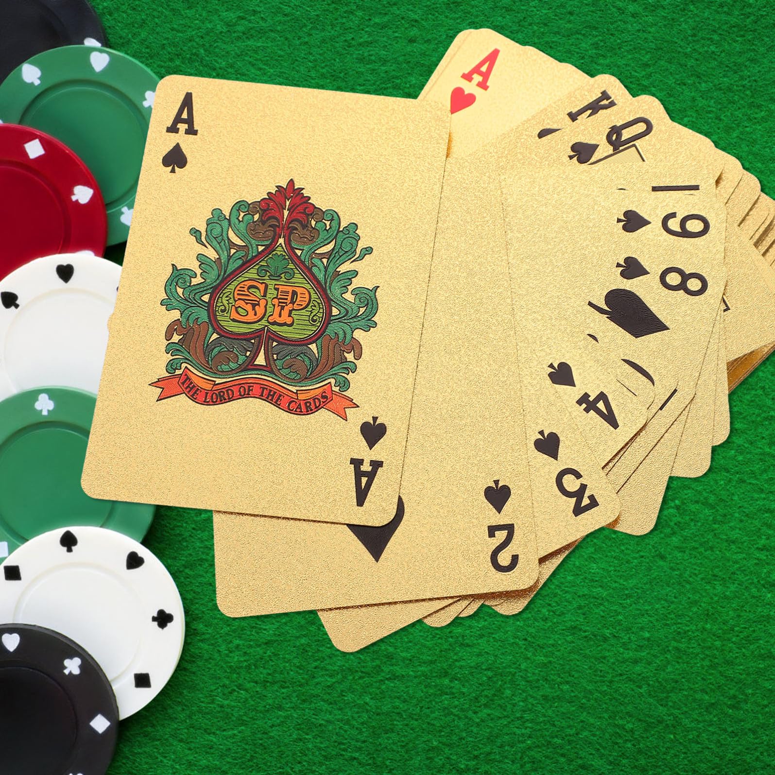 TOYANDONA 3 Pezzi1 Giocando a Carte Carta Da Gioco Impermeabile Carte Da Gioco Da Tavolo Chip Di Gioco Punteggio Carta Da Gioco Del Poker Strumento Per Feste Di Poker Drago Pvc