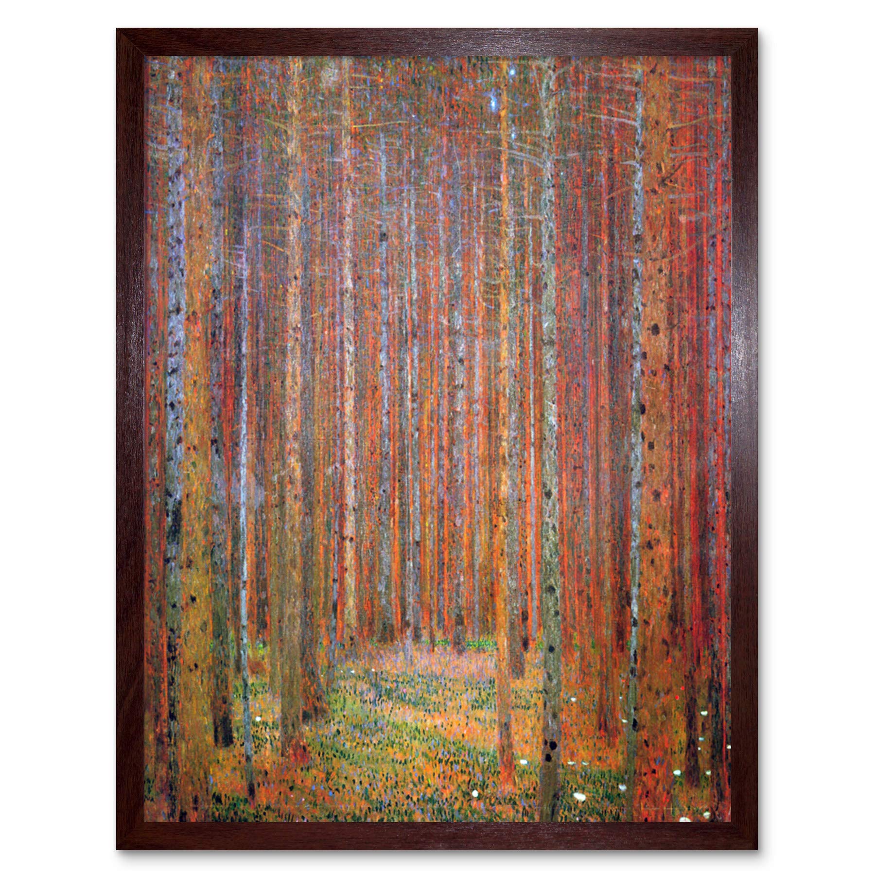 Wee Blue Coo Klimt Tannenwald I Fir Forest Art Print Framed Poster Wall Decor 12x16 inch