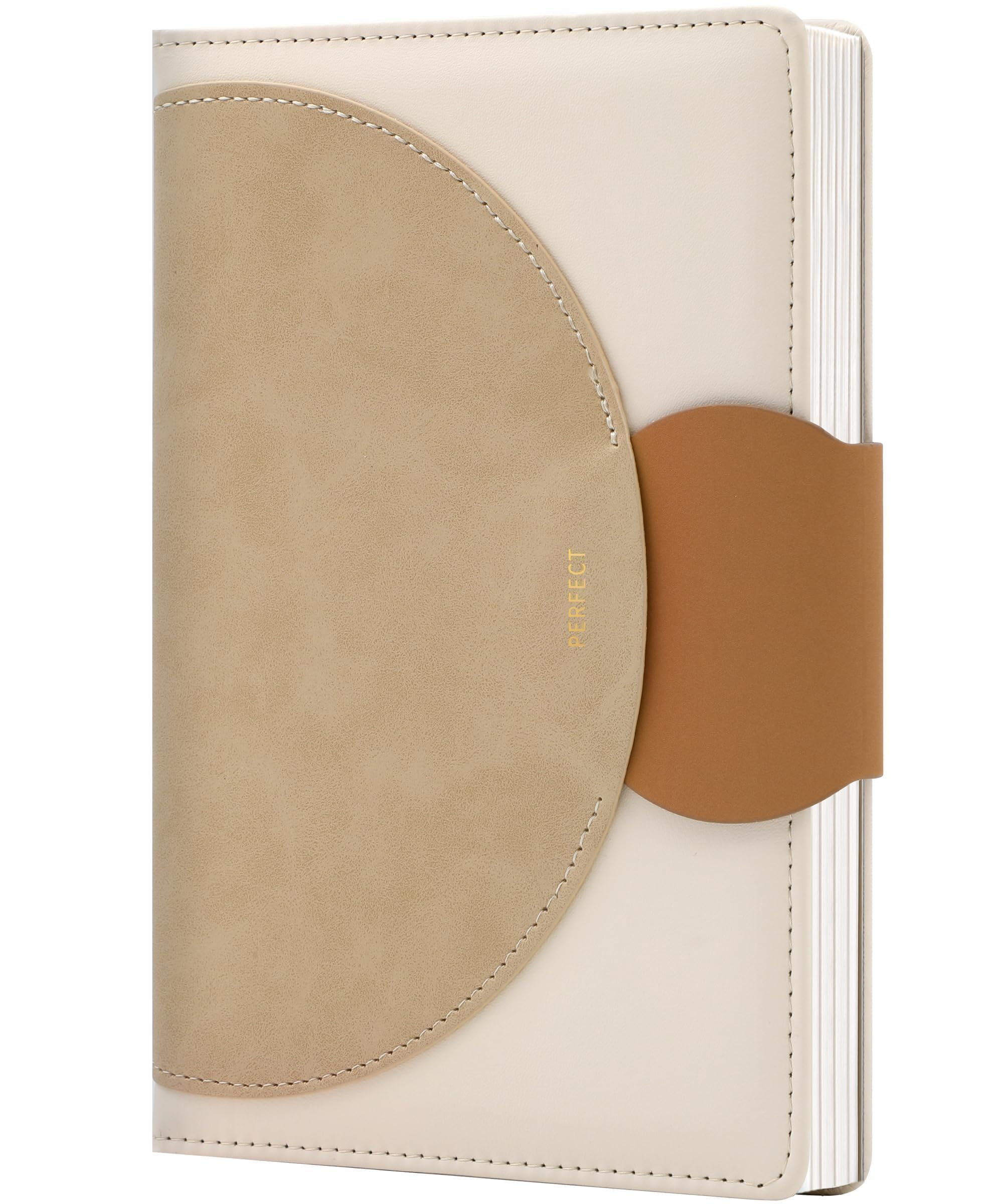 CAGIE Lined Journal For Women, 100GSM Leather Journals For Writing