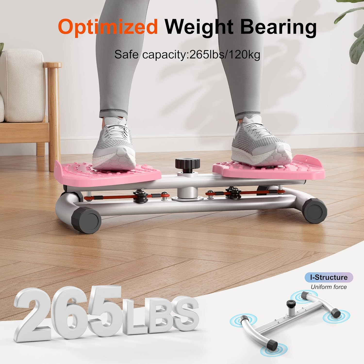 Waist Twist Exercise Board Twister Waist Exercise Machine with Resistance Bands