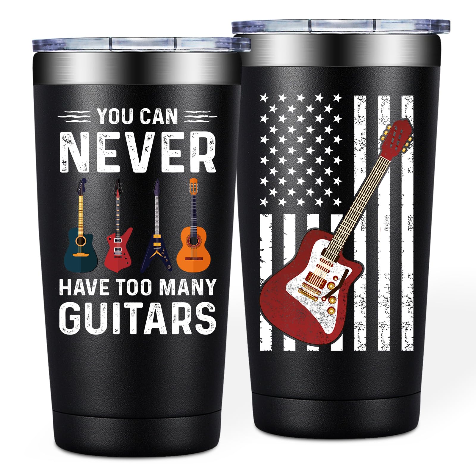 BIRGILT Guitar Gifts for Men Players - 20oz Guitar Tumbler