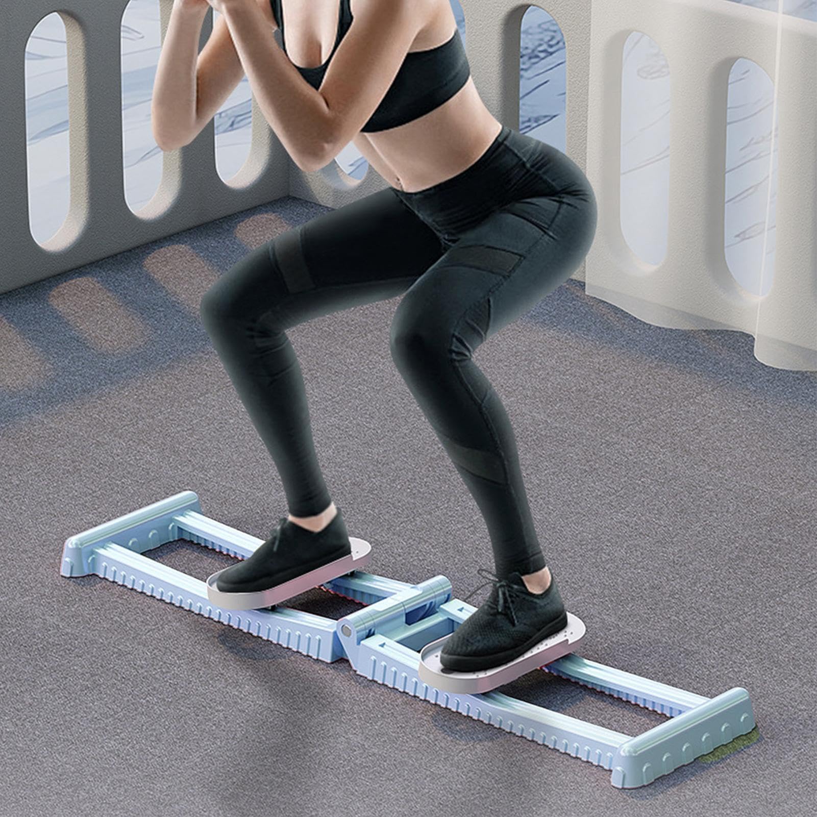 Adjustable Leg Trainer, Leg Workout Machine, Ski Simulator Training Exerciser for Leg Muscle, Leg Trainer Ski Training Machine, Home Workout Equipment Body Shaping Trainer for Living Room, Gym