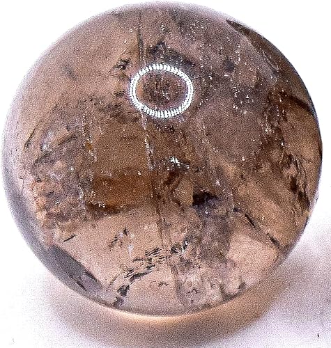 0.787 in Claro Marrón Ahumado Cuarzo Esfera Pulido Natural Brillante Translúcido Piedra Preciosa Cristal Mineral Decoración Bola - China (1PC)