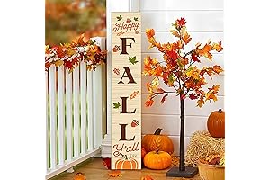 Welcome Fall Porch Front Sign Fall Vertical Welcome Sign For Home Garden...