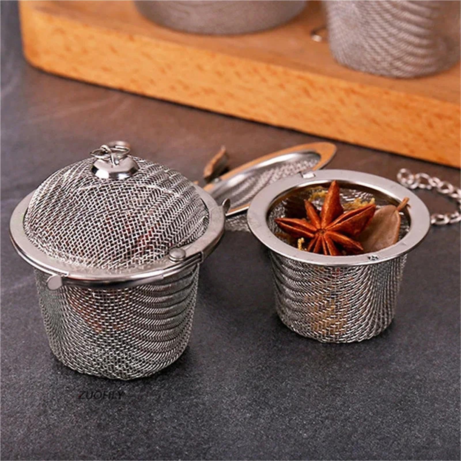 Infusore Per Tisane Bustina con filtro a sfera catena