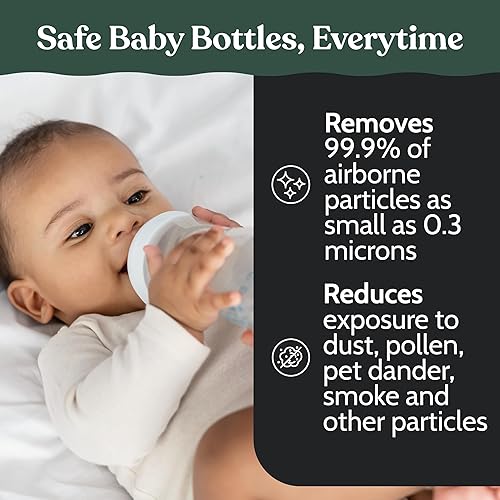 Miniatura 3 de Roobi Filtros Hepa compatibles con Baby Brezza. Especialmente formulados para Washer Pro. Paquete de 4 repuestos de carbono neutro.